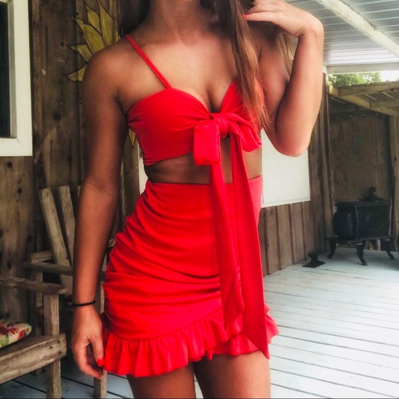 NWT Crop Top + Mini Skirt 2-Piece Set - Picture 6 of 8